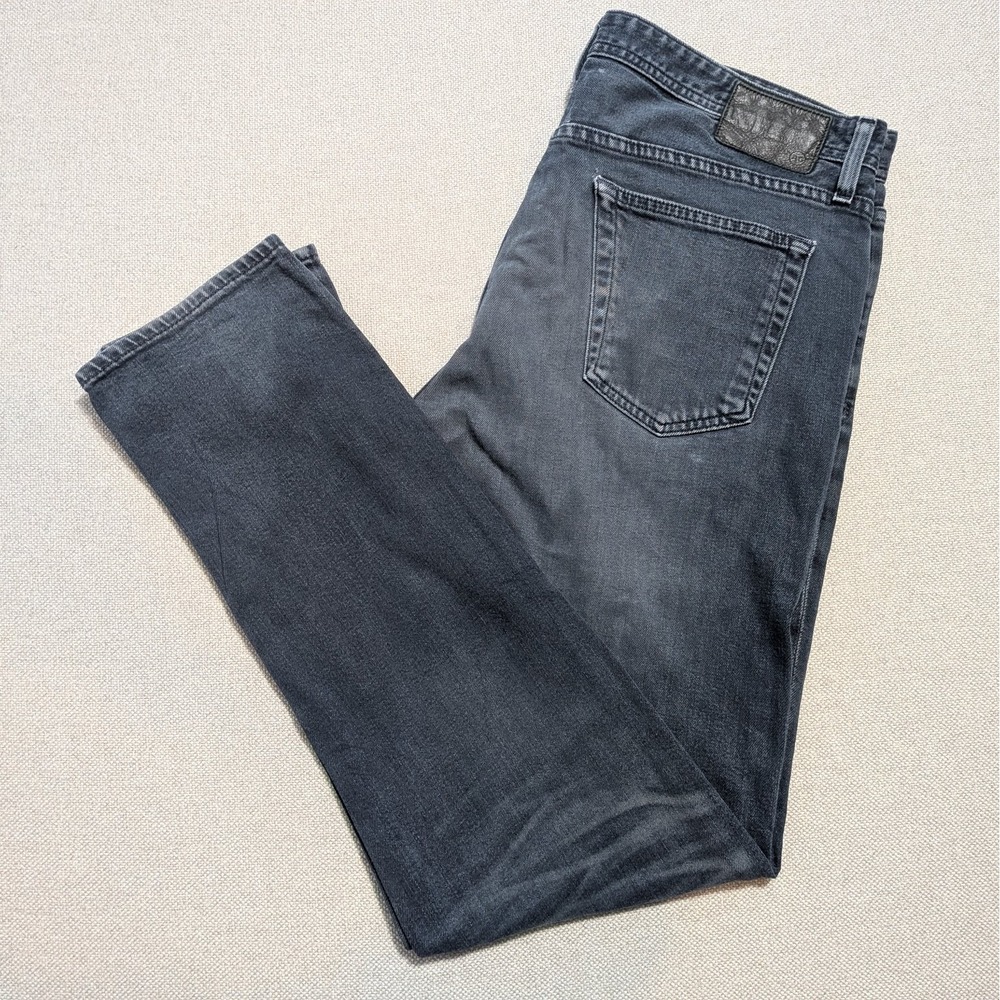 AG Adriano Goldschmied The Tellis Mens 36R 34L Dark Blue Slim Straight Jeans